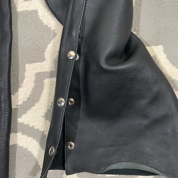 Vintage Frontier Leathers Black Chaps Size XL - Picture 5 of 7